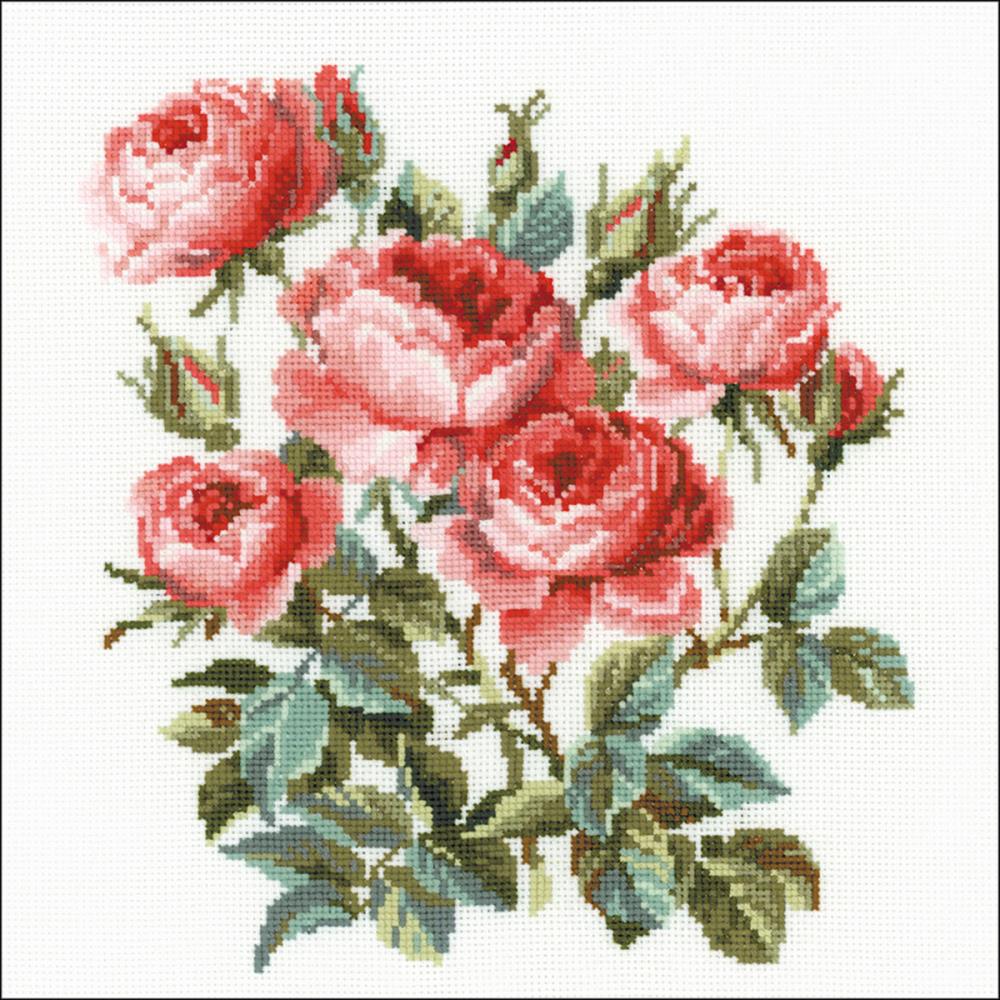 Garden Roses (10 Count) Counted Cross Stitch Kit
